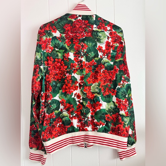DOLCE AND GABBANA MULTICOLOR FLORAR PRINT BOMER JACKET size eu 44 woman’s - Picture 10 of 13